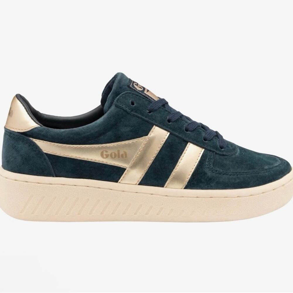 GOLA Grandslam Pearl Black and Bronze Casual suede Sneakers 6